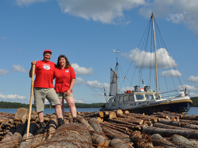 Paul timber raft – The Pauls at “hanse boot” in Hamburg