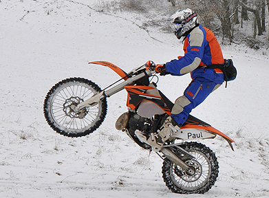 Paul motorcycle – Enduro rider Paul in training