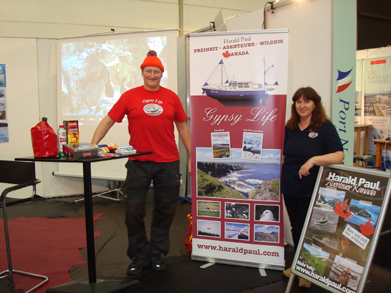 Paul boat1 – Harald and Silvia Paul at the “Urlaub – Freizeit – Reisen” trade fair